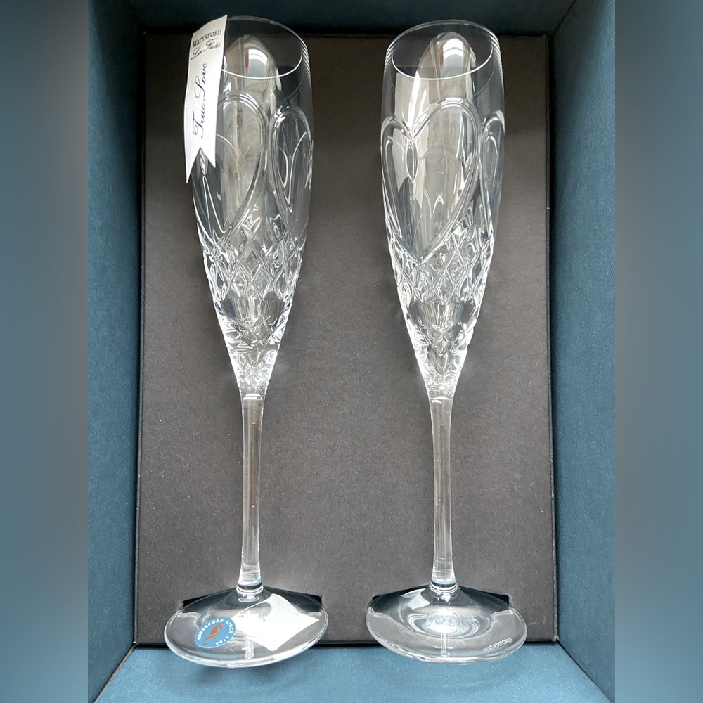 Waterford Crystal True Love Champagne Flutes